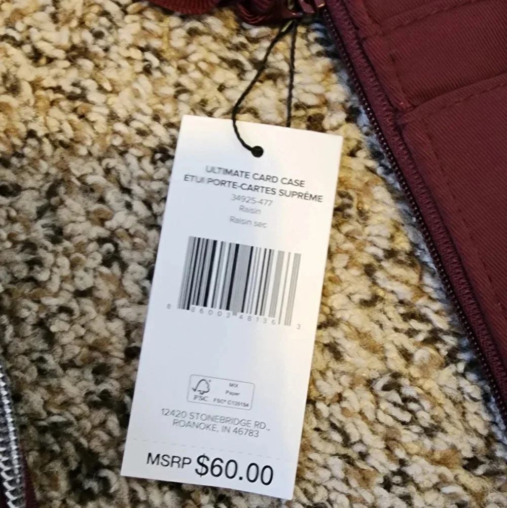 Vera Bradley RFID Turnlock Wallet & Ultimate Card Case in Performance Twill - Picture 7 of 16